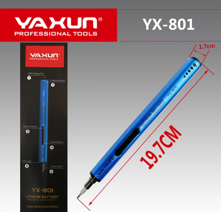 پیچ گوشتی شارژی YAXUN YX-801 - تصویر 2