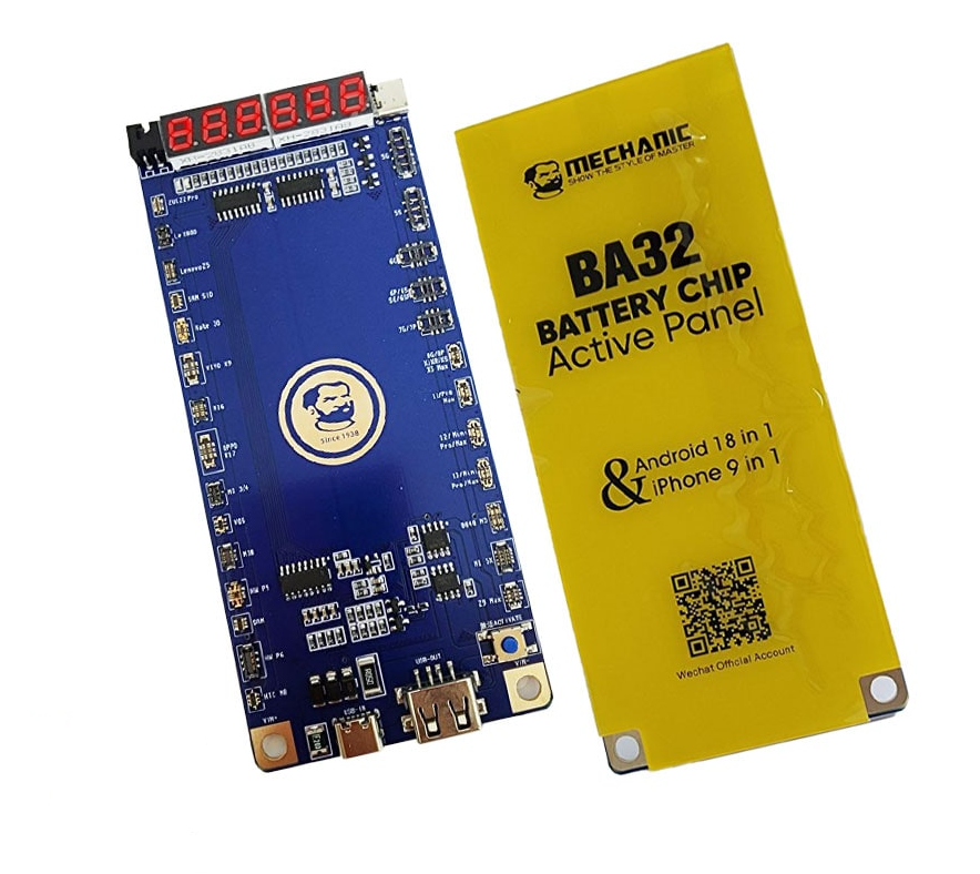 کیت تست و شارژ باتری آیفون و اندروید MECHANIC BA32