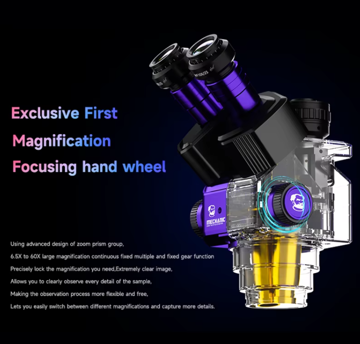 لوپ و میکروسکوپ سهچشمی MECHANIC ROBOT 6560T-B11 - تصویر 3