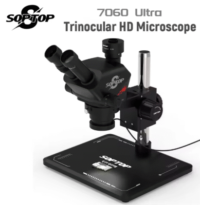 لوپ میکروسکوپ سه چشم SOPTOP 7060 Ultra